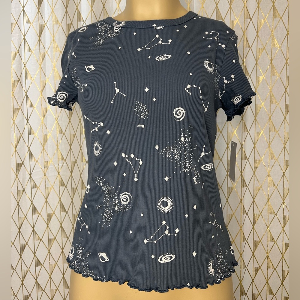 {Mighty Fine} Astrology Stars Shirt - Size Large